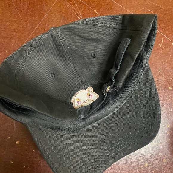 Ye Mens Black Adjustable Strapback Ye Bear Dad Hat Lovely Baseball Cap Size OS - Picture 3 of 3